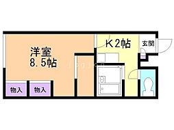 間取図画像 1K