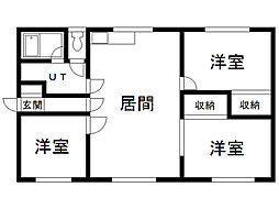 フォレストノーブ 3LDKの間取図画像