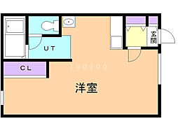 YouHope ワンルームの間取図画像
