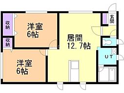 ＳＫハイツ神居2・8 2階
