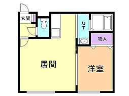 オブジェ5・4 1LDKの間取図画像