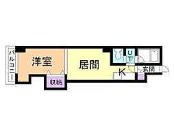 ナッツスピリット1 1LDKの間取図画像