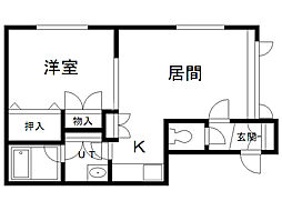 間取図画像 1LDK