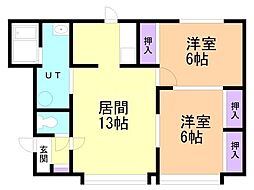 間取図画像 2LDK