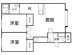 間取図画像 2LDK
