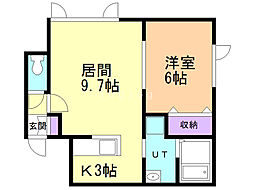 間取図画像 1LDK