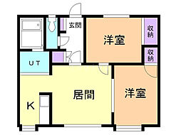 間取図画像 2LDK
