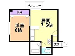 間取図画像 1DK