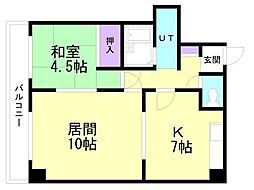 間取図画像 1LDK