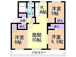 間取図画像 3LDK