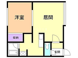 ウィンク 1LDKの間取図画像