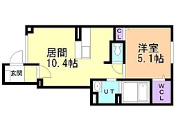 間取図画像 1LDK
