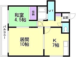 間取図画像 1LDK