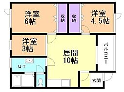 ルピナス 3LDKの間取図画像