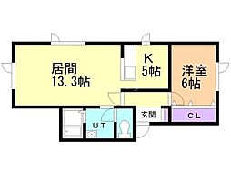 間取図画像 1LDK