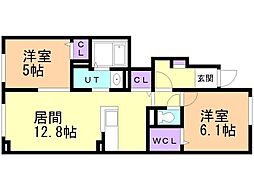 間取図画像 2LDK
