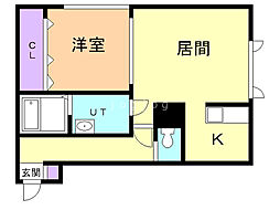 間取図画像 1LDK
