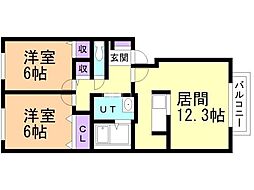 間取図画像 2LDK