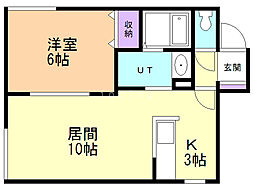 間取図画像 1LDK