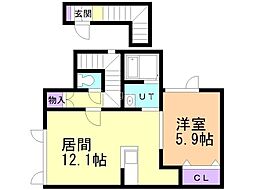 間取図画像 1LDK