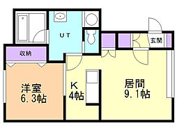 間取図画像 1LDK