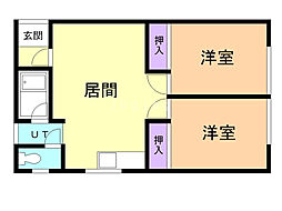 N&Kマンション 2LDKの間取図画像