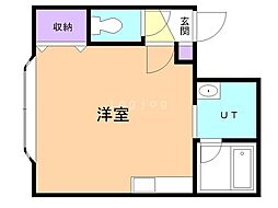 壱刻館2 ワンルームの間取図画像