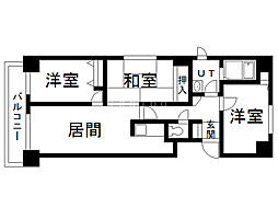 メセナ常磐 3LDKの間取図画像