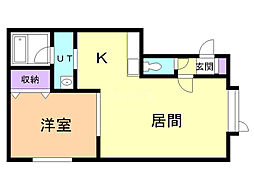 Castle,M 1LDKの間取図画像