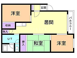 ファミリアプラザ 3LDKの間取図画像