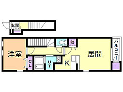 ミラージュ.A 1LDKの間取図画像