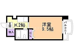メゾン・ド・ノール 1Kの間取図画像