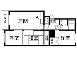 ファミール東光 3LDKの間取図画像