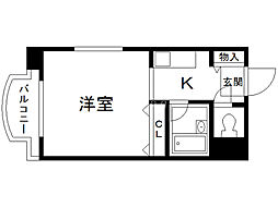 メゾン・ド・ノール 1Kの間取図画像