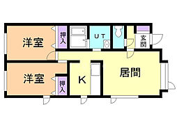 Sonia114 2LDKの間取図画像