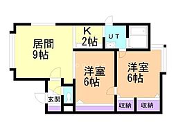間取図画像 2LDK