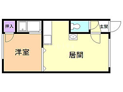エステートE4・8 1DKの間取図画像