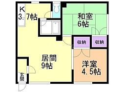 中垣コーポ 2階/202