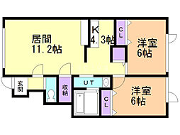 間取図画像 2LDK