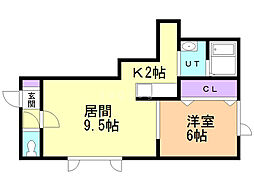 間取図画像 1LDK