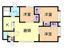 間取図画像 3LDK