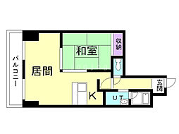 オークヒルズ2・6 1LDKの間取図画像