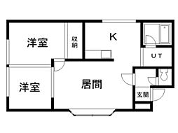 間取図画像 2LDK