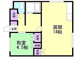 間取図画像 1LDK