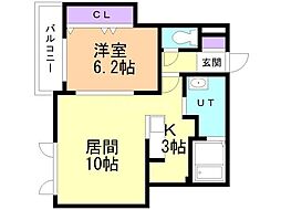 間取図画像 1LDK