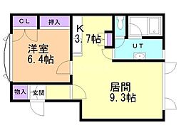 間取図画像 1LDK