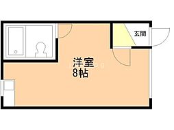 ダイワハイツ ワンルームの間取図画像