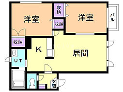 間取図画像 2LDK