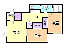 間取図画像 2LDK