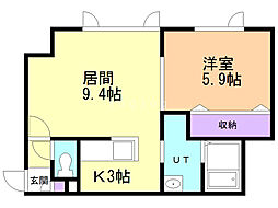 間取図画像 1LDK